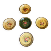 Enamelled metal catch-all tray