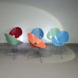 6 ST 664 Shell Chairs, Designed by Eddie Harlis