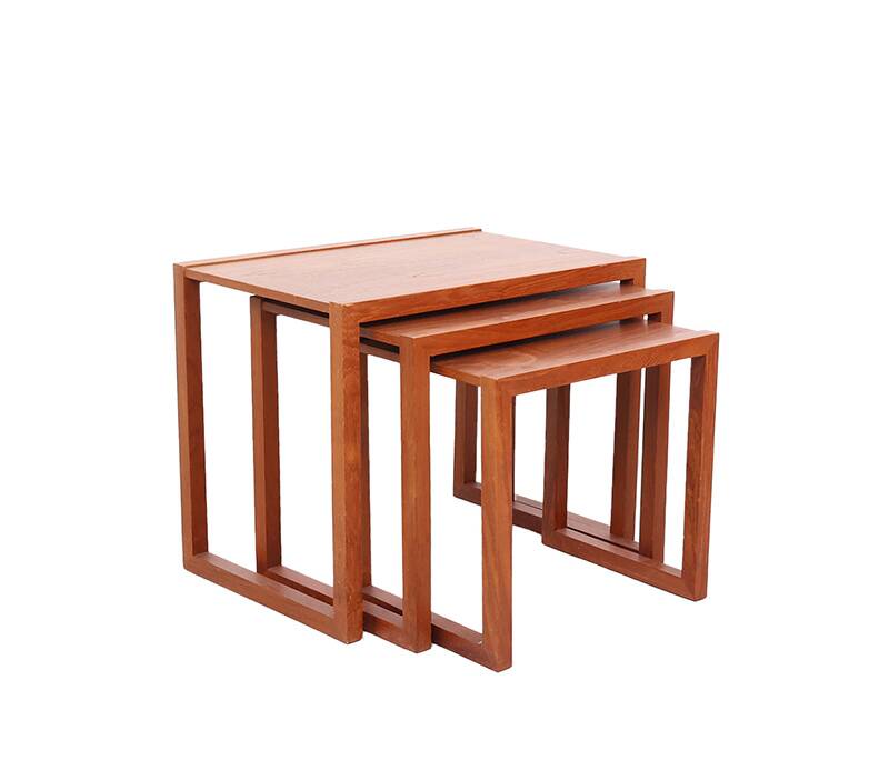 Danish design teak nesting tables, 1970s