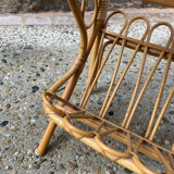 Rattan bedside table