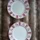 8 antique dessert plates from Digoin and Sarreguemines
