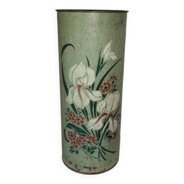 Porte parapluie tôle art-nouveau