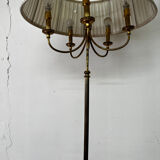 Lampadaire tripode en laiton vintage