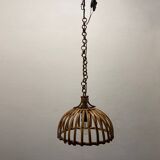 Handcrafted  Rattan Light Pendant 1960’s