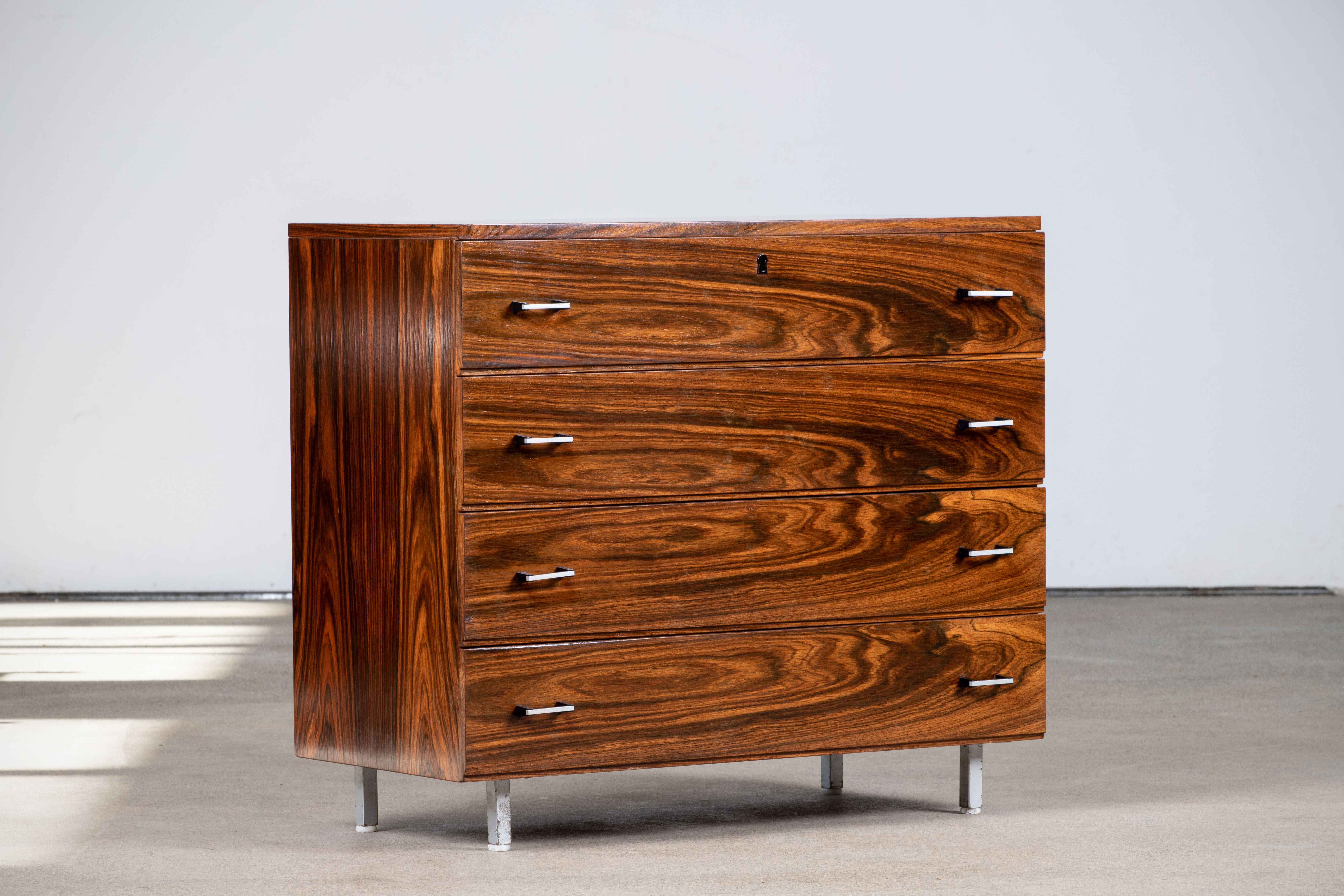 Scandinavian rosewood chest of drawers - 1960
