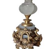 Pair of bronze candlesticks