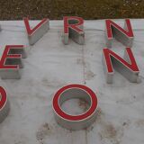 9 luminous industrial letters