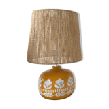 Ceramic lamp and rope