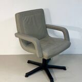 Visitor armchair international furniture leather Gray 2000