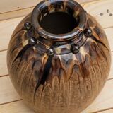 Large enamelled stoneware vase Joseph TALBOT La Borne