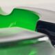 ASH TRAY Green Glass Vintage