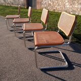 4 chairs b32 cesca by Marcel Breuer