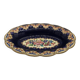 Oval dish in glazed earthenware by M. P. Chevallier, Manufacture des Émaux