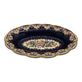 Oval dish in glazed earthenware by M. P. Chevallier, Manufacture des Émaux