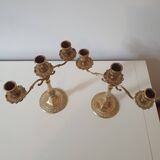 2 brass candlesticks