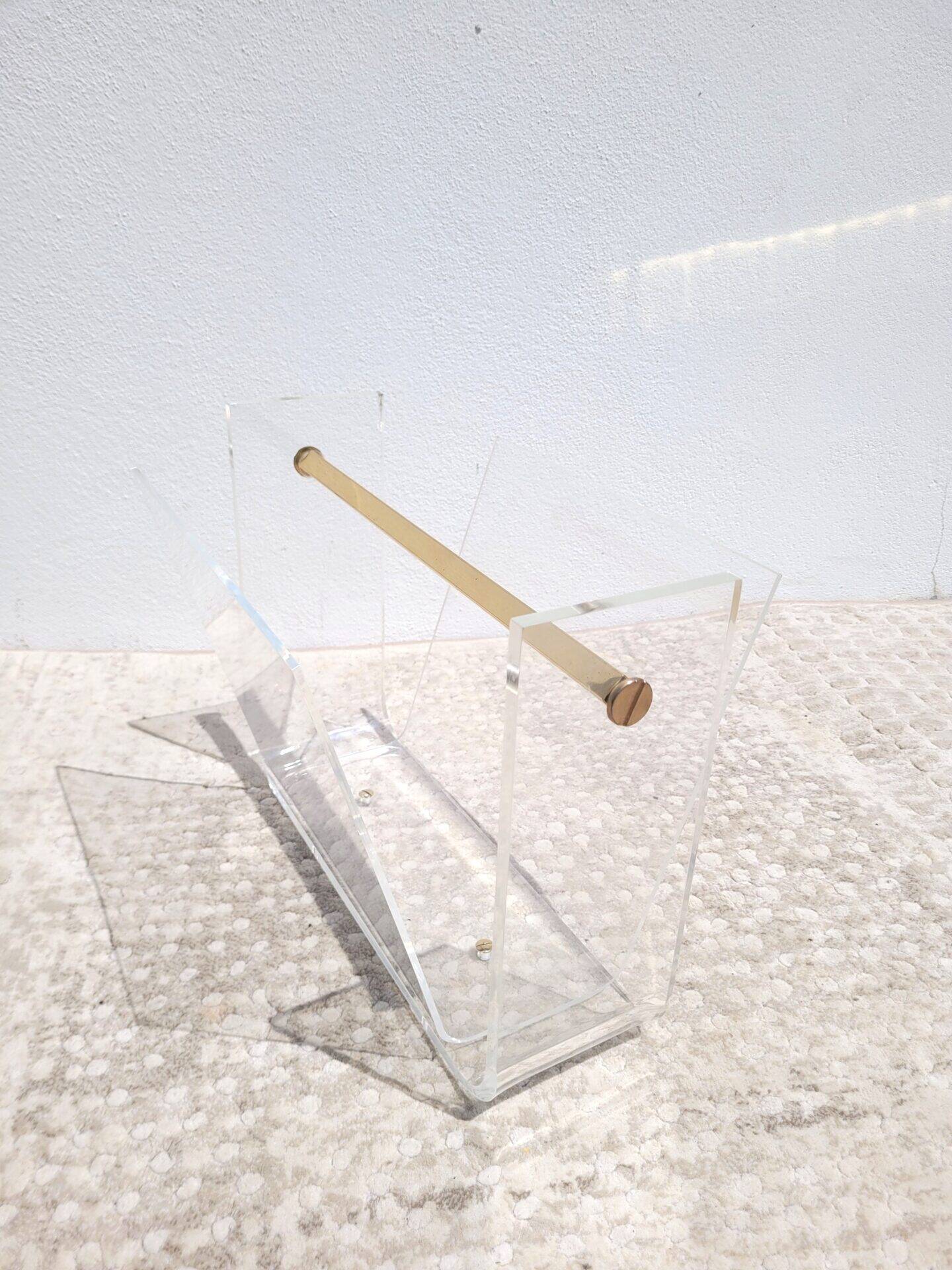 David Lange magazine rack for Roche Bobois 1980