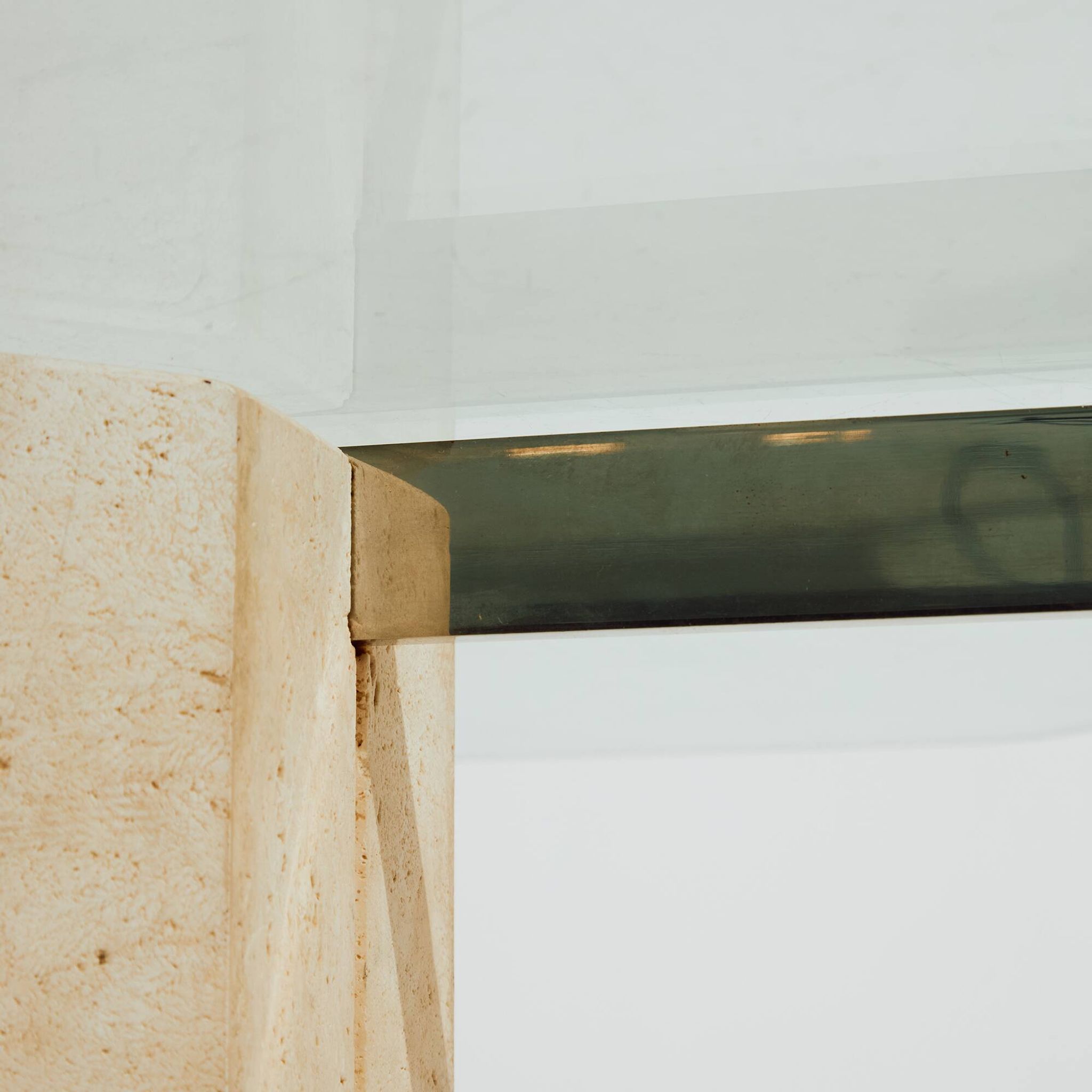 Italian limestone coffee table (MK9883)