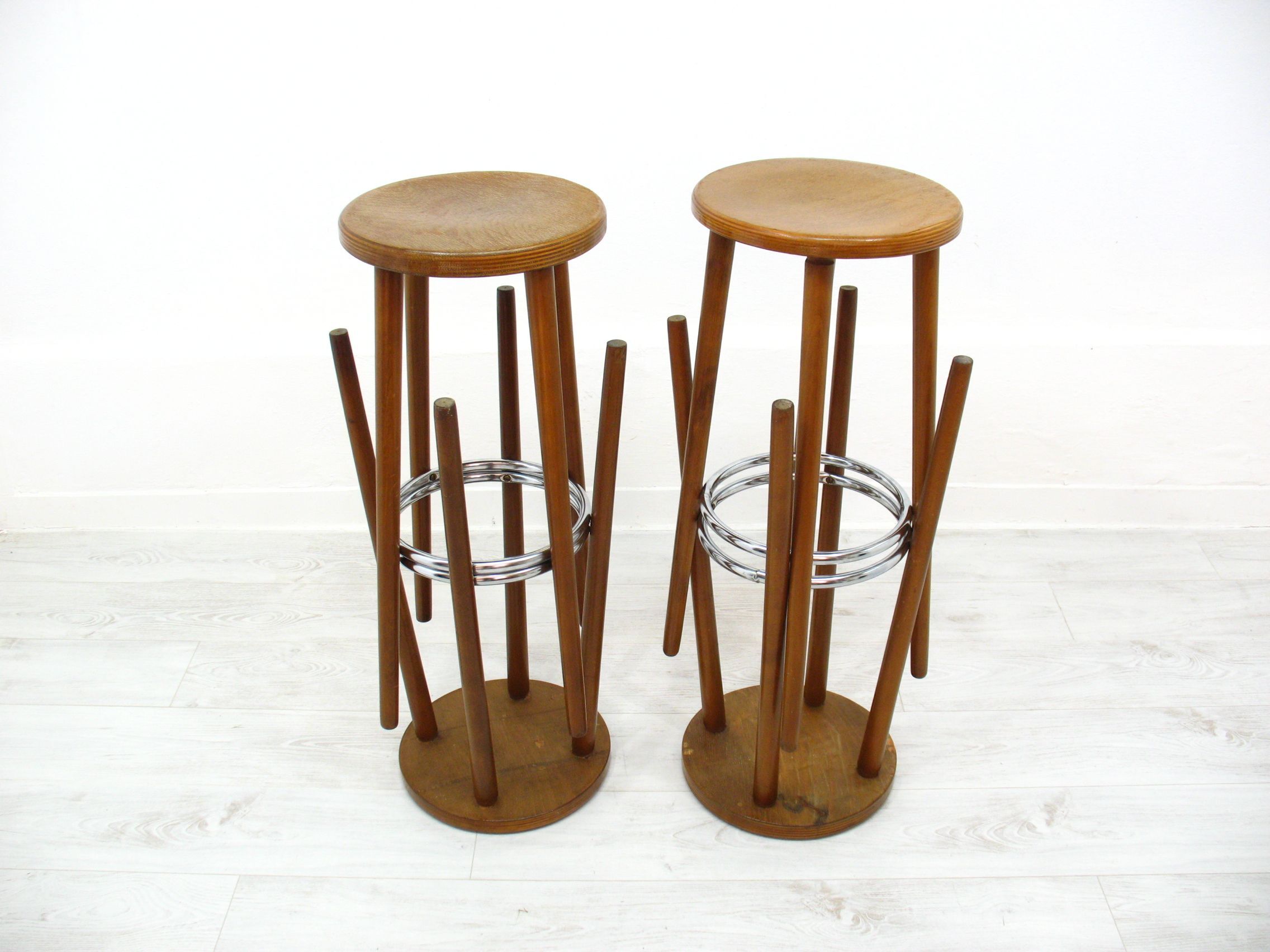 4 bar stools, 1970s