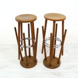 4 tabourets de bar, années 1970