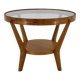1960s Karel Kozelka & Antonin Kropacek Oak & Glass Coffee Table for Interier Prah