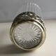 Antique crystal and solid silver tea glass