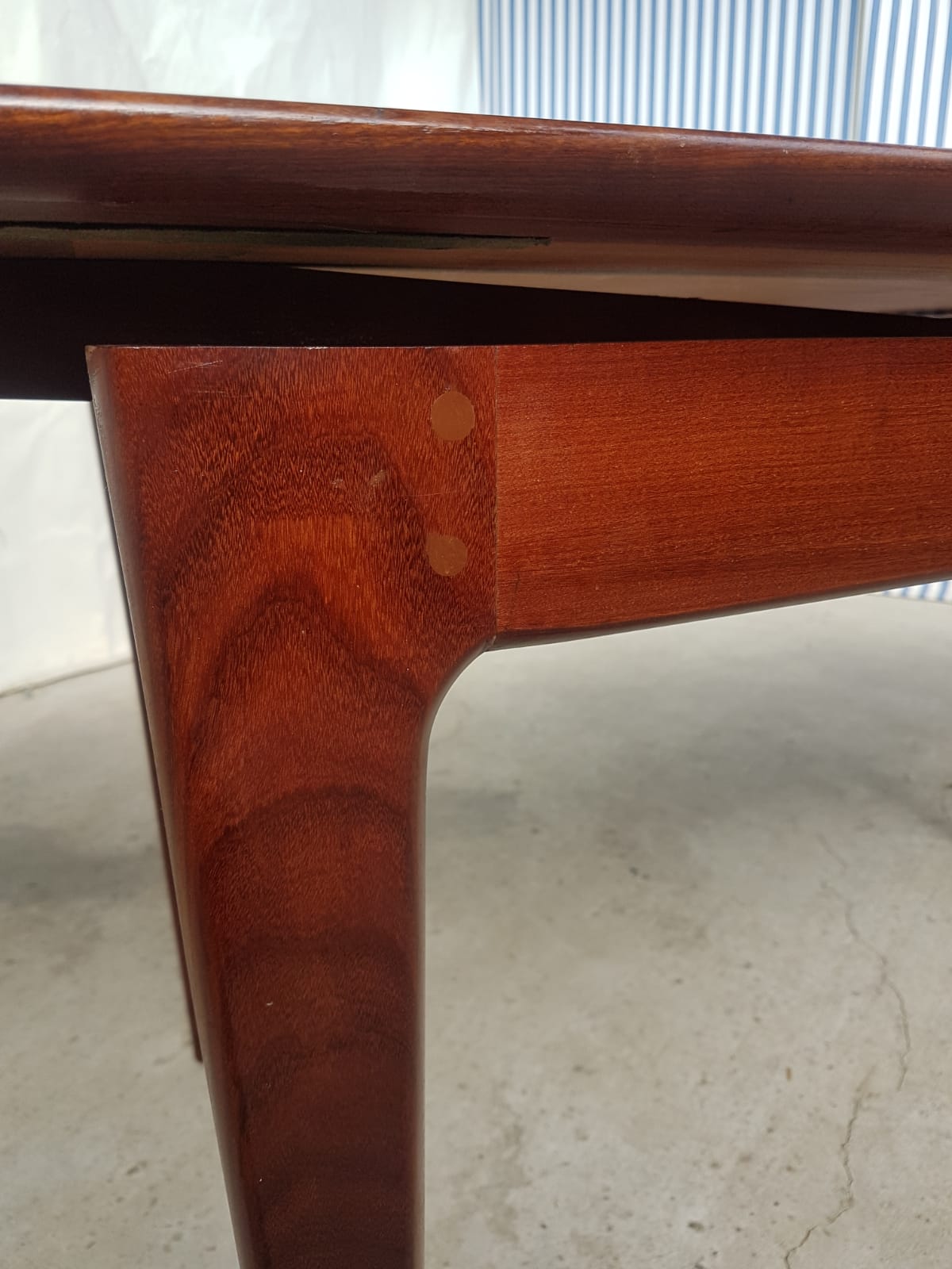 Teak extending dining table by Younger