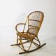Fauteuil à bascule en bambou, France 1960