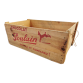 Vintage wooden box Chocolat Poulain