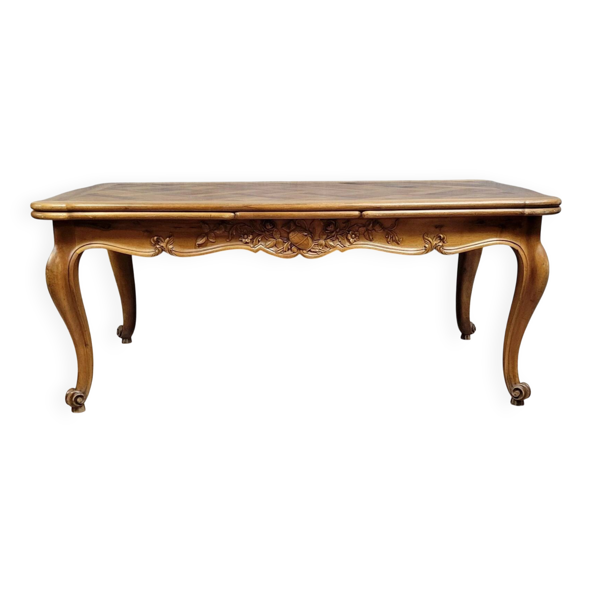 Louis XV style Provencal table in solid cherry wood, 20th century
