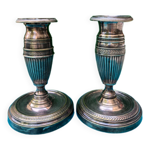 Paire bougeoirs - xvi