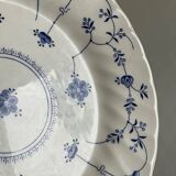 6 flat plates in English porcelain