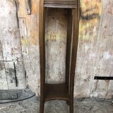 Vintage Wooden High Bolster Side Table #A605