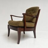 Re-upholstered Swedish arm chair bij Engens Mobelfabrik, 1970s
