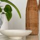 Gien white herringbone dish