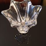 Signed Daum France Crystal Tulip vase