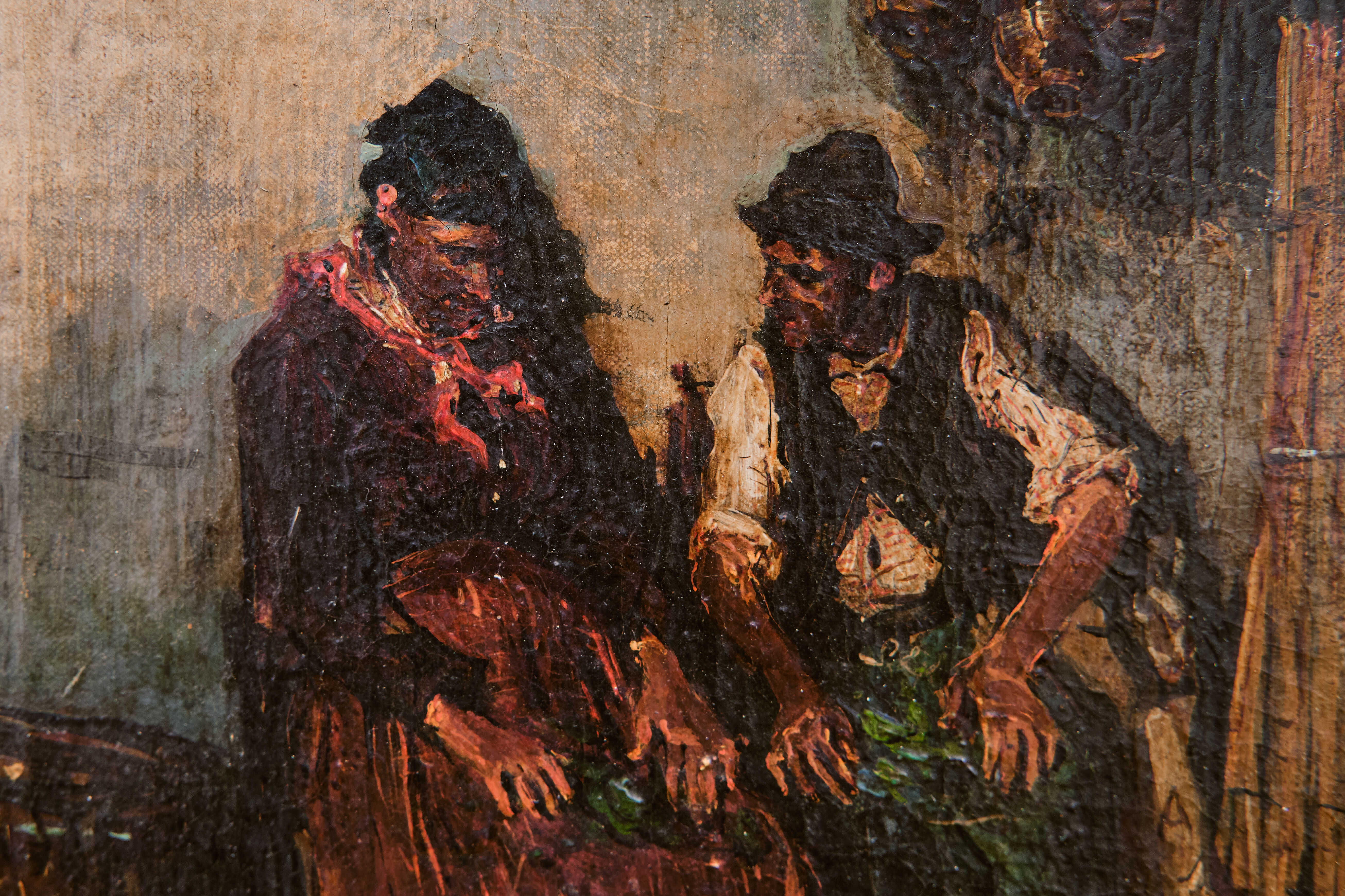 Conversation de taverne Camillo Gioja Barbera (1829-1906)