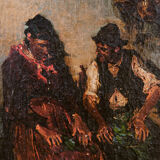 Conversation de taverne Camillo Gioja Barbera (1829-1906)