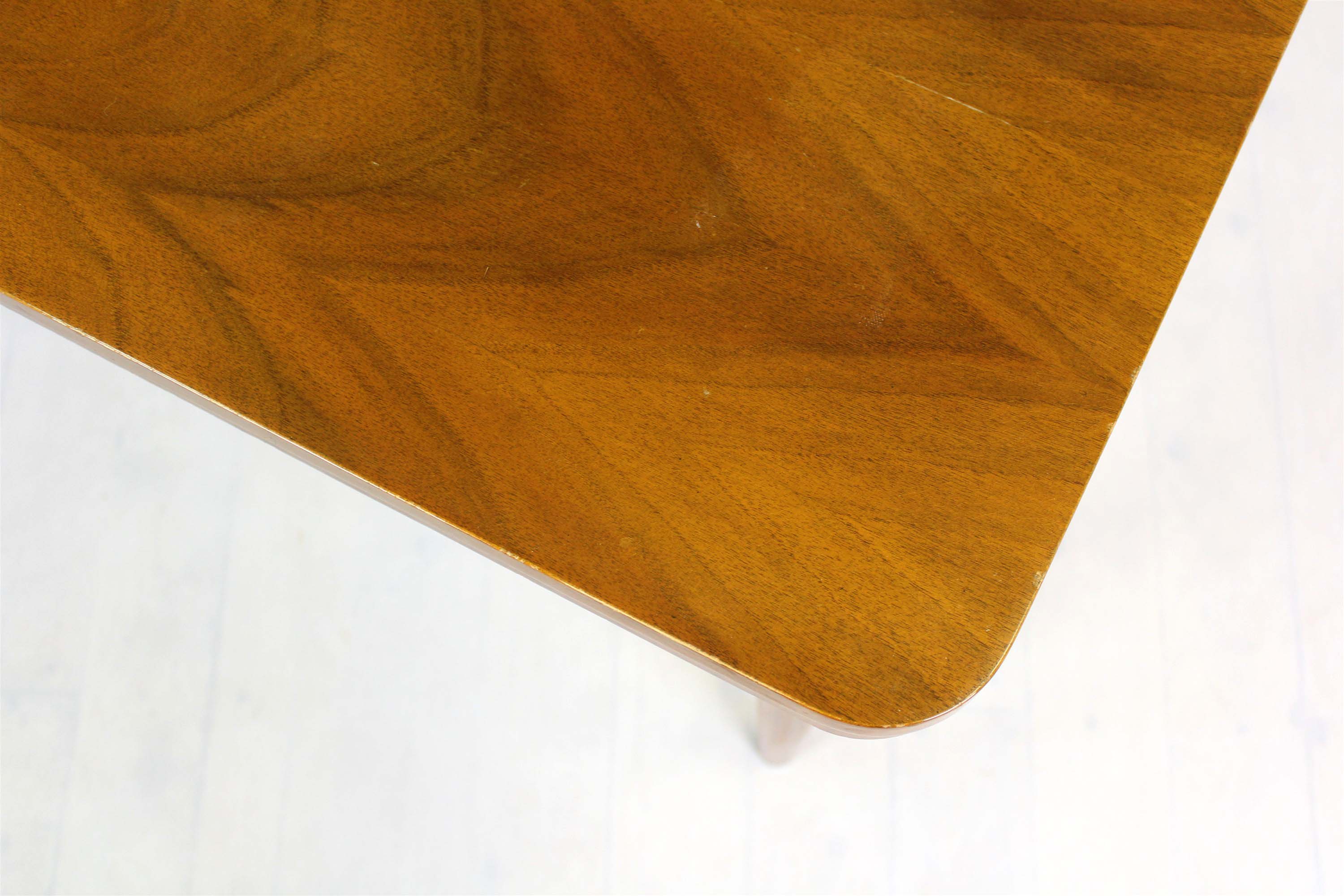 Table à manger à rallonge en noyer de Mier, années 1950