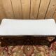 Piano bench Regency-Louis XV style – Carved solid walnut