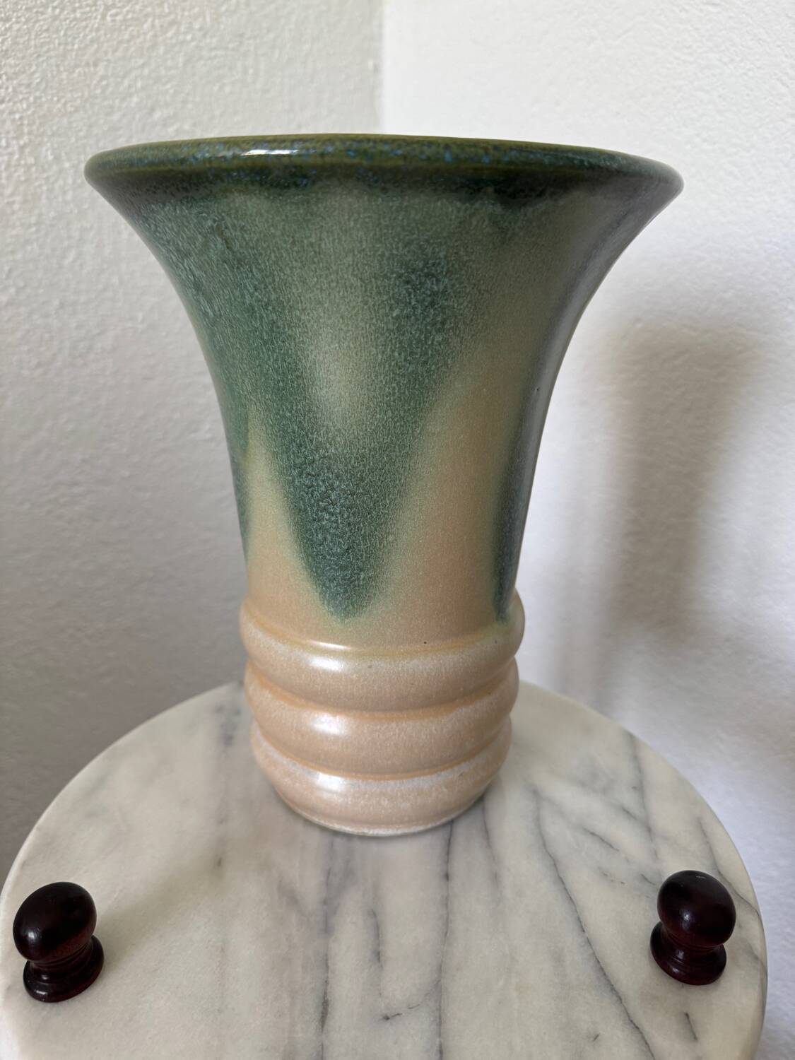 Art Deco flamed stoneware vase
