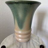 Art Deco flamed stoneware vase