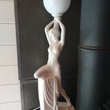 1970s lamp. Nude Art Deco style. 67cm.