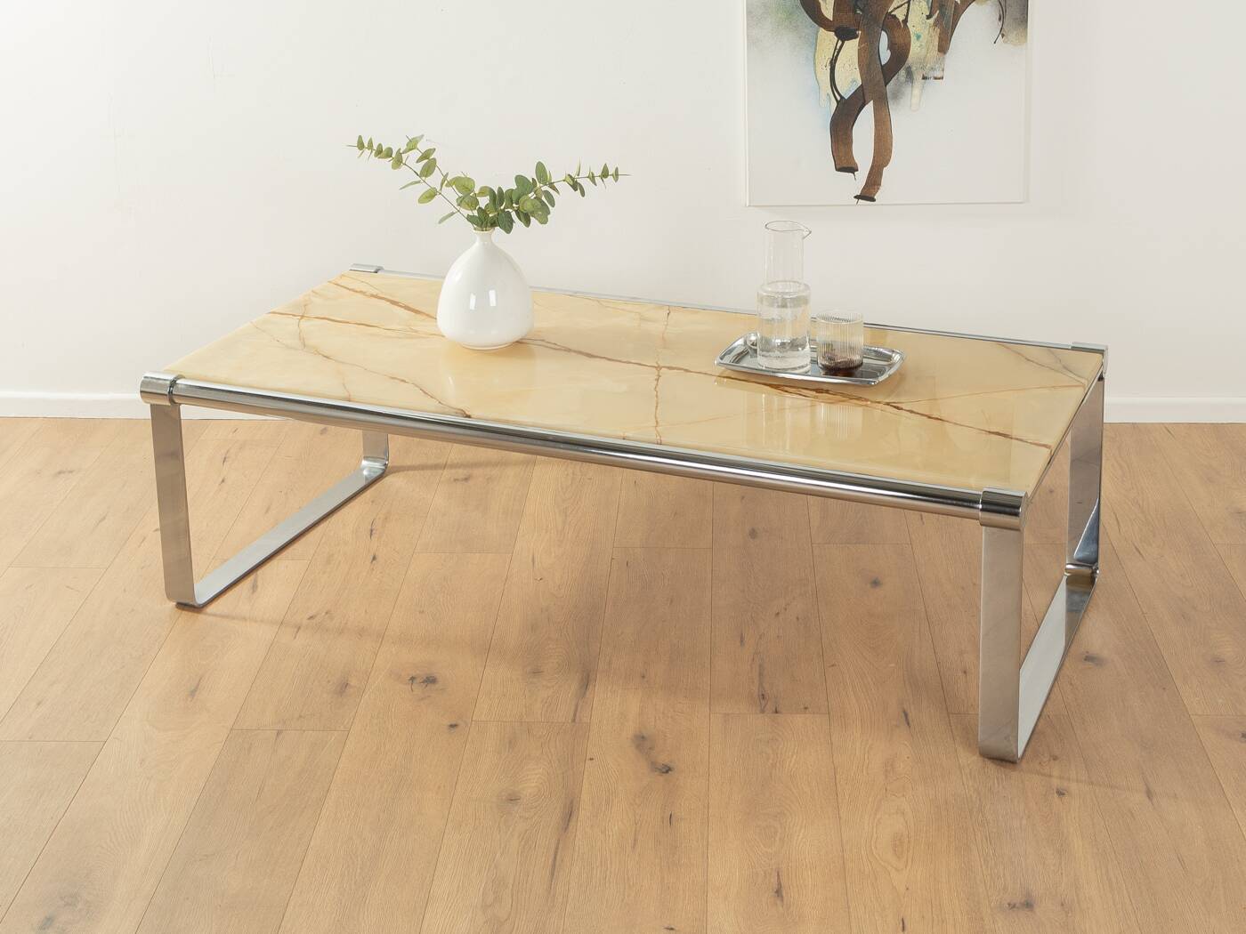 1970s onyx coffee table