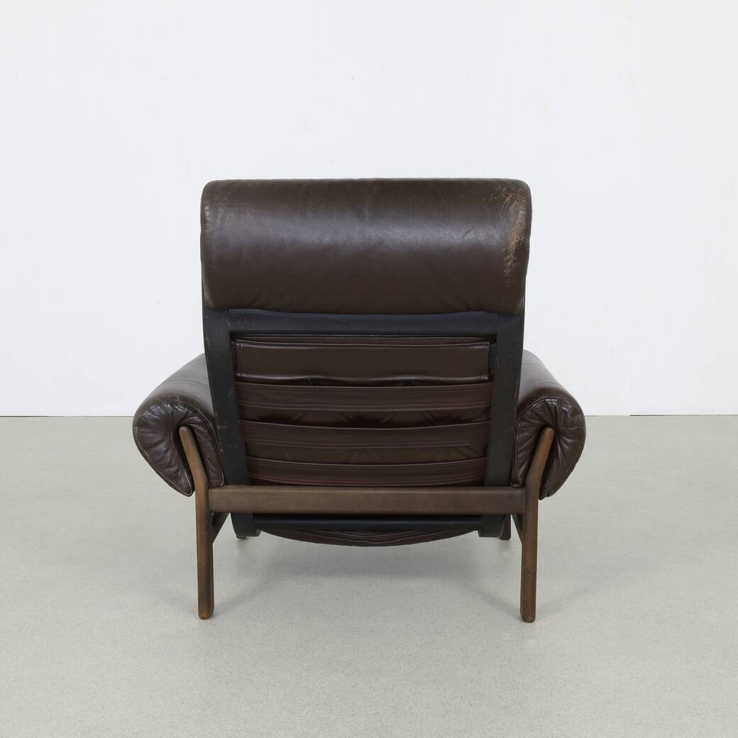Fauteuil lounge en cuir par Coja, 1970s