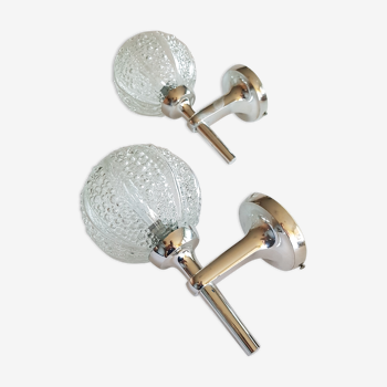 Pair of vintage wall lamps