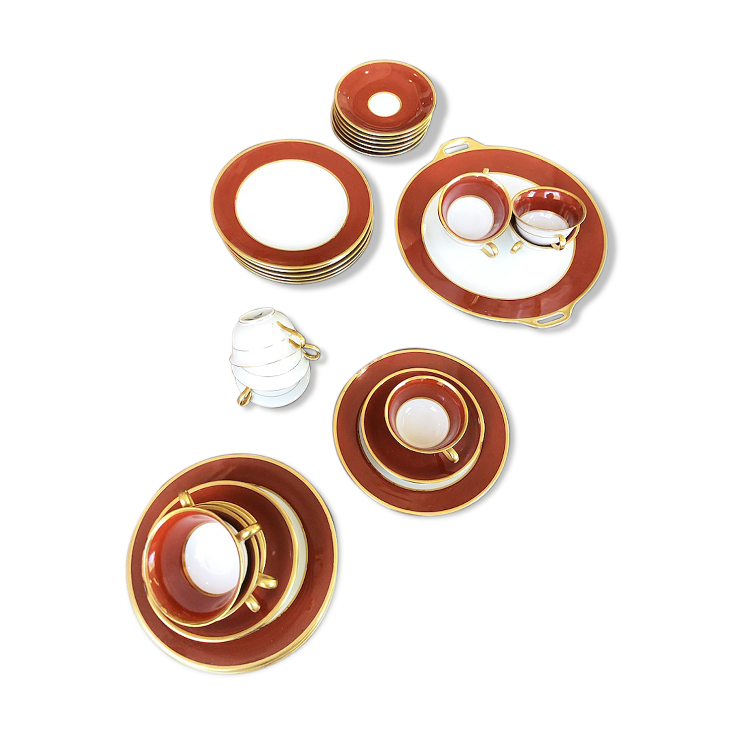 Set plates and coffee Limoges Taourel