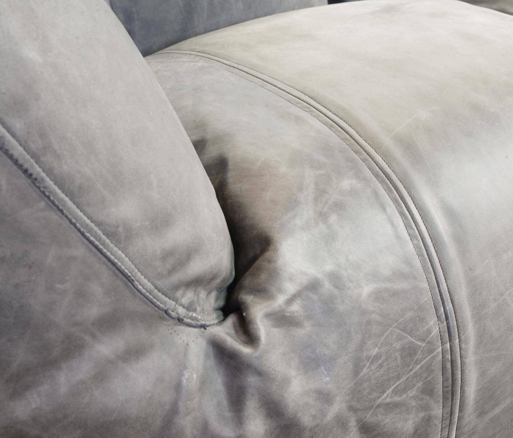 Mario Bellini 2-Seat Le Bambole Sofa for C&B Italia in Leather & Fabric 70s