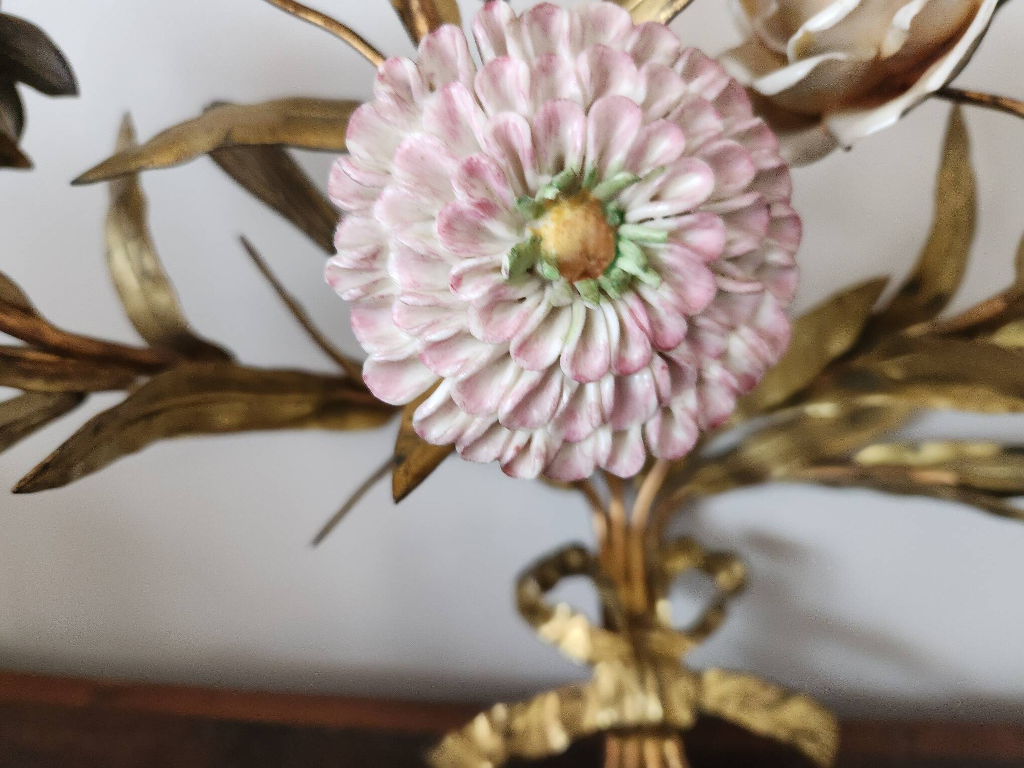 Bronze chandelier wall lights x 2