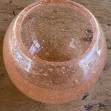 Vase verre rose d’après Biot