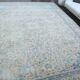 1970s Vintage Persian Handmade Wool Cotton Beige Area Rug 292x396